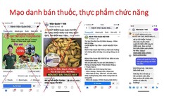 Một trong nhiều quảng cáo mạo danh Bệnh viện Trung ương Quân đội 108