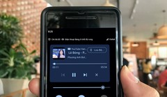 Cách bật trình điều khiển phát nhạc trên trình đơn cài đặt nhanh của Android 11 beta