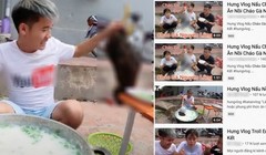 Clip nấu cháo gà nguyên lông của Hưng Vlog đã bị chính chủ gỡ nhưng lại được reup hàng loạt trên rất nhiều kênh khác nhau