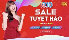 Một sàn TMĐT chạy sales dịp 10/10.