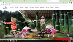 Giao diện website bentretourism.vn. (Ảnh: Đ. Cử)
