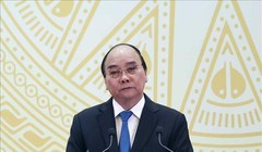 Chủ tịch nước Nguyễn Xuân Phúc phát biểu tại buổi lễ - Ảnh: TTXVN