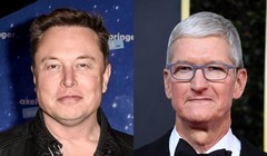 Elon Musk (trái) và CEO Apple Tim Cook (Ảnh: Insider) 
