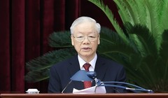 Tổng Bí thư Nguyễn Phú Trọng phát biểu khai mạc Hội nghị - Ảnh: VGP/Nhật Bắc