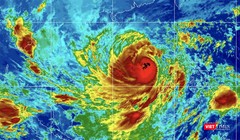 Hình ảnh mây vệ tinh cơn bão số 9