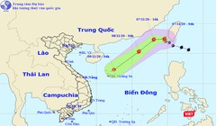 Đường đi của bão Atsani trên biển