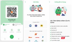 Giao diện ứng dụng PC-Covid