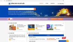 Giao diện Cổng dịch vụ dữ liệu mở TP Đà Nẵng