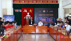 Quang cảnh buổi họp báo công bố vòng chung kết chương trình “Xung kích phòng chống thiên tai” khởi tranh tại Đà Nẵng