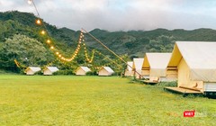 Một góc khu du lịch Yên Retreat tại thôn Nam Yên, xã Hoà Bắc, huyện Hoà Vang, TP Đà Nẵng (ảnh Mai Lý)