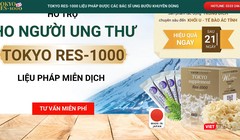 Thông tin quảng cáo thực phẩm bảo vệ sức khỏe Res-1000 với nội dung quảng cáo như thuốc chữa bệnh