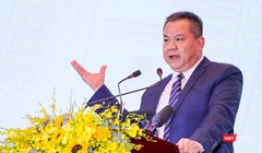 Ông Nguyễn Tâm Tiến - Tổng Giám Đốc Trungnam Group phát biểu tại Diễn đàn Đầu tư Đà Nẵng 2022.