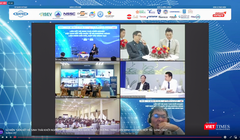 Các điểm cầu trực tuyến tại sự kiện “Liên kết Hệ sinh thái Khởi nghiệp Việt Nam kết nối quốc tế và Chương trình liên minh đổi mới, hợp tác sáng tạo” diễn ra ngày 30/9