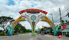 Một góc thị trấn Đông Phú, huyện Quế Sơn, tỉnh Quảng Nam 