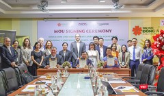 Quang cảnh lễ ký kết hợp tác giữa Công ty Response Consulting APAC (Úc) và Tập đoàn Liên Thái Bình Dương-IPPG với ĐH Đông Á