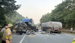 Hiện trường vụ tai nạn (ảnh TTXVN/Vietnam+)