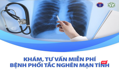 Bệnh viện Bạch Mai tổ chức khám, tư vấn miễn phí bệnh phổi tắc nghẽn mạn tính cho người dân