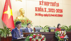 Ông Lương Nguyễn Minh Triết - Chủ tịch HĐND TP Đà Nẵng - phát biểu khai mạc Kỳ họp