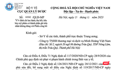 Quyết định đình chỉ lưu hành, thu hồi trên toàn quốc 16 sản phẩm mỹ phẩm do Công ty TNHH thương mại và dịch vụ Minh Hoàng Việt Nam đứng tên công bố và chịu trách nhiệm đưa ra thị trường