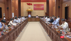 Quang cảnh Hội nghị công bố kế hoạch kiểm tra của Ban Bí thư năm 2024 đối với Ban Thường vụ Tỉnh uỷ Quảng Nam.