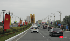 Cầu Rồng (Đà Nẵng) trong những ngày Tết Nguyên đán Ất Tỵ 2025.