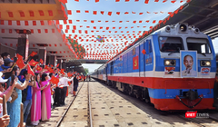 Tái hiện khoảnh khắc lịch sử 2 đoàn tàu Thống Nhất hội ngộ tại Đà Nẵng