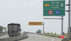 Cao tốc Hòa Liên - Túy Loan trước ngày thông xe kỹ thuật.