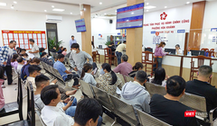 Trung tâm dịch vụ hành chính công phường Hoà Khành (Đà Nẵng) phục vụ người dân.