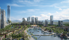 Phối cảnh siêu dự án Khu Công viên văn hóa vui chơi giải trí, thương mại dịch vụ cao cấp (Da Nang Downtown) được xây dựng trên diện tích 76,92 ha, có tổng mức đầu tư gần 80.000 tỷ đồng.