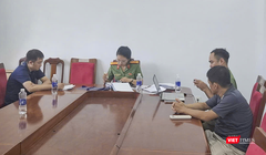 Hai đối tượng L.N.B.T và P.Đ.L tại cơ quan công an.