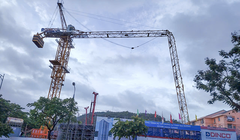 Ngày 23/10, một vụ tai nạn lao động nghiêm trọng xảy ra tại công trình Dự án chung cư Hiyori Aqua Tower (địa chỉ khu A2-1 lô số 03 đường Lê Đức Thọ, phường Sơn Trà, TP Đà Nẵng). Ảnh Bạn đọc cung cấp