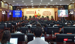 Quang cảnh tại Kỳ họp thứ 4 (kỳ họp chuyên đề), HĐND TP Đà Nẵng diễn ra sáng 11/11.