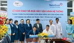 Sáng 3/12, VietinBank chi nhánh Đà Nẵng phối hợp cùng Trung tâm Y tế khu vực Hòa Vang tổ chức Lễ bàn giao và đưa vào vận hành hệ thống thanh toán chi phí khám chữa bệnh bằng QR động.