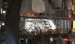 Tuần dương hạm USS Robert Smalls (CG-62) tại cảng Tiên Sa, TP Đà Nẵng.