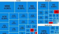 VN-Index "rơi" 88 điểm, giảm mạnh nhất lịch sử 