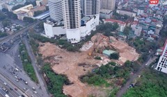 Lô đất phát triển dự án Constrexim Complex. Ảnh: Yến Thanh 