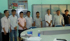 Các nghi can và tang vật bị Phòng PC45 bắt, thu giữ - Ảnh: PC45 cung cấp