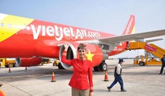 VietJet hiện có 20 chiếc máy bay Airbus A320 và dự kiến sẽ được giao hàng 9 máy bay tương tự theo đơn đặt mua 63 máy bay hồi tháng 2 năm ngoái - Ảnh: Bloomberg. 