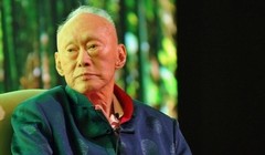 Ảnh chụp cựu Thủ tướng Singapore Lý Quang Diệu hồi tháng 3.2013 - Ảnh: AFP 