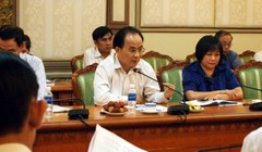 Ông Lê Mạnh Hà tại buổi làm việc với đoàn ĐBQH