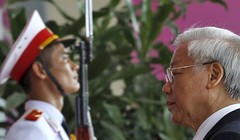 Tổng bí thư Đảng Cộng sản Việt Nam Nguyễn Phú Trọng, ngày 18/5/2015. Ảnh: Kham / Reuters