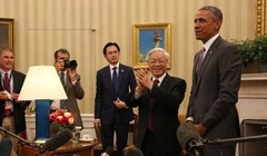 Tổng Bí thư Nguyễn Phú Trọng và Tổng thống Obama tại Nhà Trắng