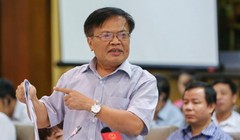 Ông Nguyễn Đình Cung nói ông ngạc nhiên khi EVN đứng ra làm hội thảo về biểu giá và cho rằng cần tăng tính cạnh tranh trong ngành điện - Ảnh: Việt Dũng