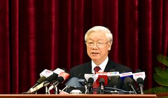 Tổng Bí thư Nguyễn Phú Trọng phát biểu bế mạc Hội nghị