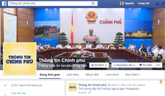 Tính đến chiều tối 21-10 đã có hơn 23.000 người “thích” trang "Thông tin Chính phủ" trên Facebook