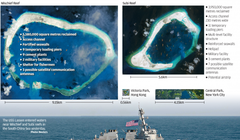 Chiến hạm Mỹ áp sát đảo nhân tạo Trung Quốc-Những “nước cờ” siêu cường