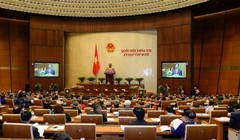 Quốc hội thông qua Nghị quyết khoán xe công với một số chức danh. Anh Minh Huệ