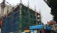 Phần đất của công ty May Thăng Long (250 Minh Khai, Hai Bà Trưng) hiện nay là một công trình chung cư - nhà ở cao tầng, khu vực phía bên trong đã đi vào hoạt động với dân cư đông đúc. Ảnh: Đình Vũ