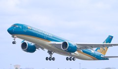 Máy bay A350 hiện đại được Vietnam Airlines đặt hàng sản xuất. 