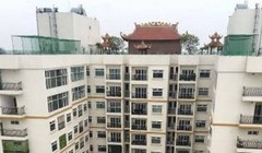 Hòa Bình Green City xây chùa trên nóc chung cư.